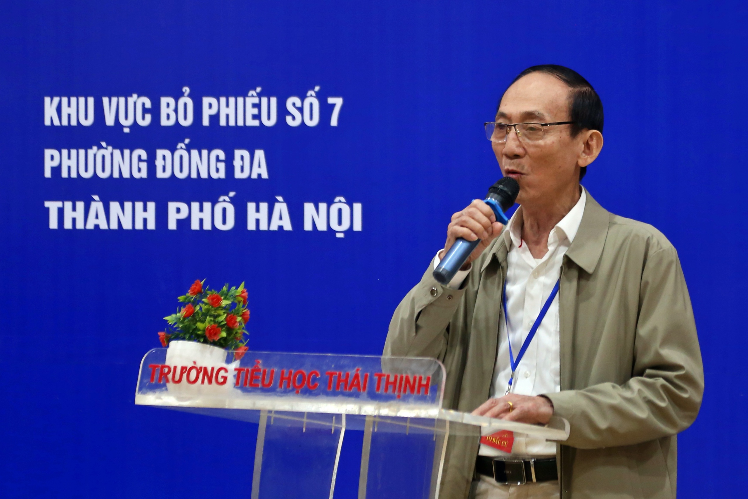 Hà Nội: Phường có hơn 6 vạn cử tri vận hành thử quy trình bỏ phiếu bầu cử- Ảnh 3. Hà Nội: Phường có hơn 6 vạn cử tri vận hành thử quy trình bỏ phiếu bầu cử- Ảnh 3.
