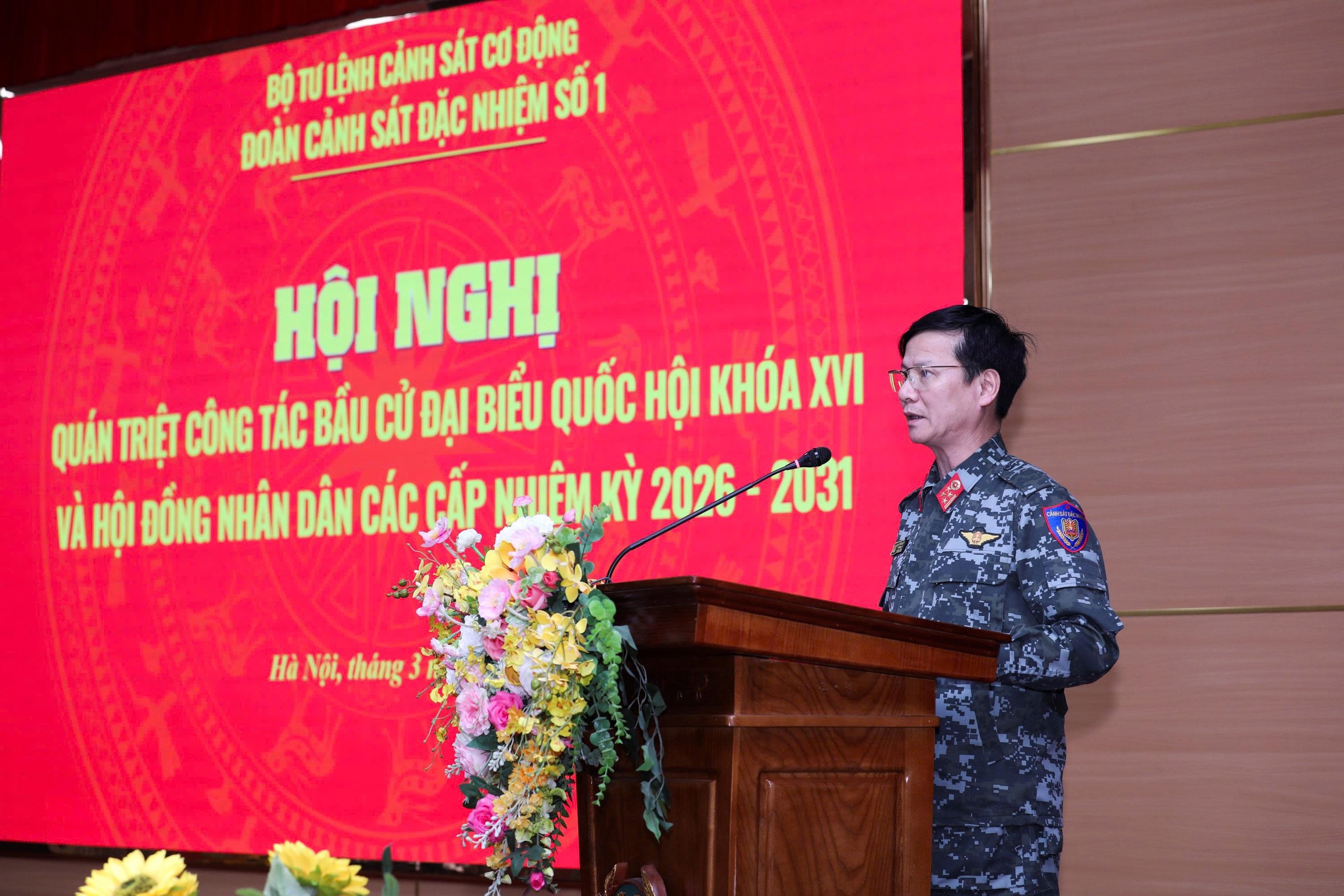 Cảnh s&aacute;t đặc nhiệm tinh nhuệ sẵn s&agrave;ng đảm bảo an ninh tuyệt đối ng&agrave;y bầu cử - Ảnh 1.