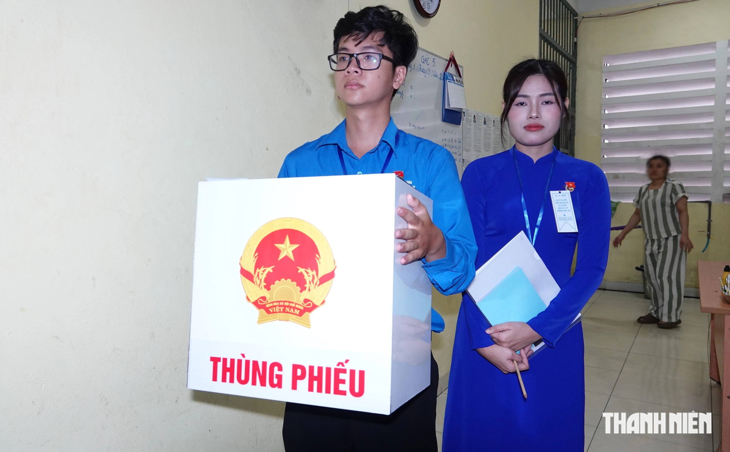 TP.HCM: Phường Xu&acirc;n H&ograve;a tổ chức bỏ phiếu bầu cử trong trại tạm tạm giam - Ảnh 2.
