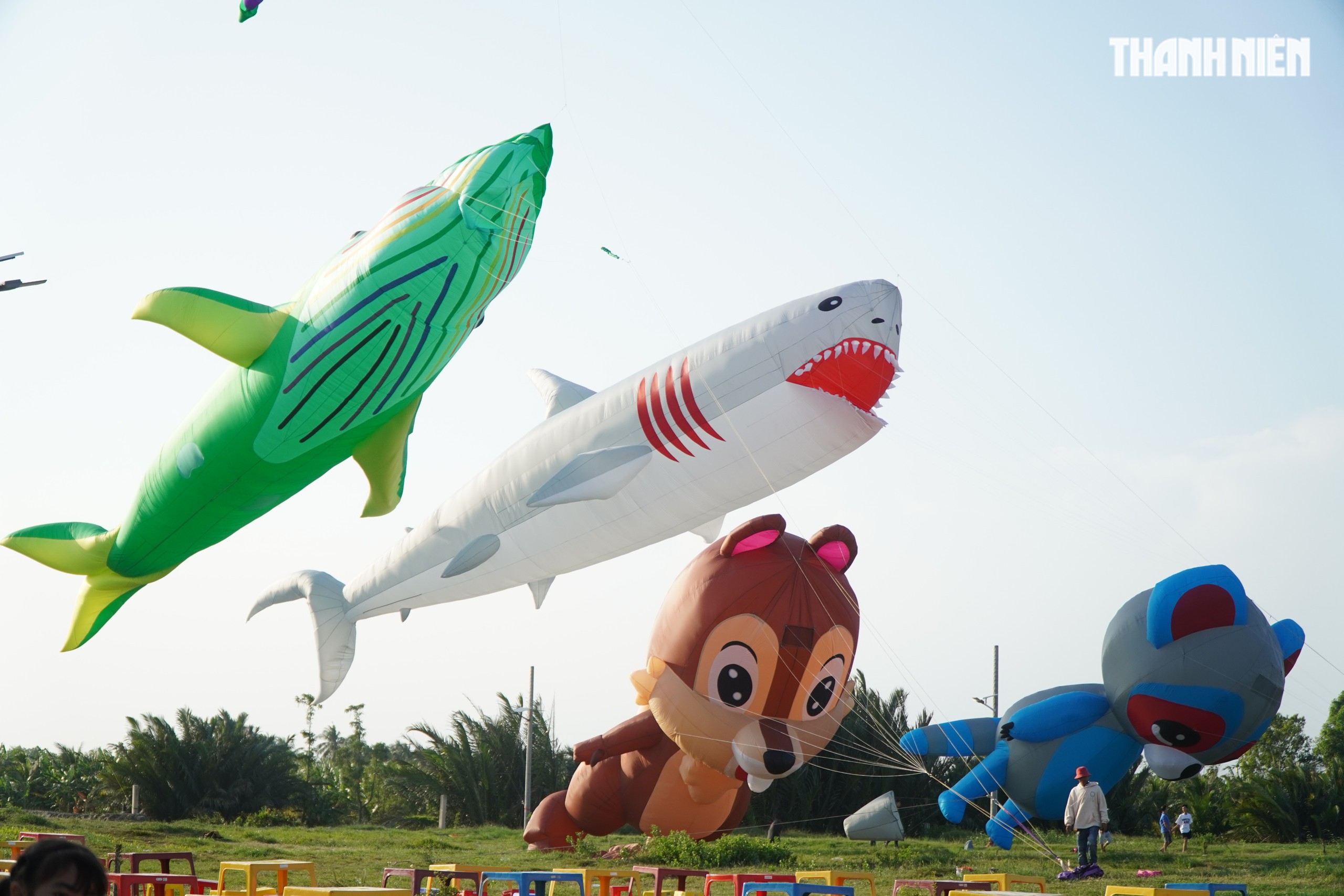 Bãi thả diều khổng lồ ngắm hoàng hôn cực 'chill' ở Vĩnh Long - Ảnh 4.