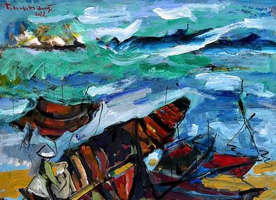 Ký ức 'Vọng' đầy cảm xúc của họa sĩ, kỷ lục gia Việt Nam Trần Văn Mãng - Ảnh 5.