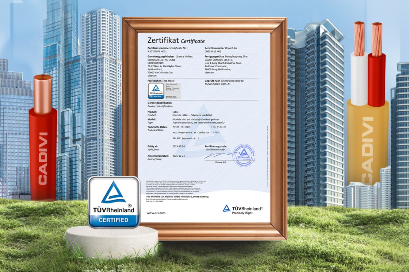 CADIVI đưa chuẩn an toàn châu Âu vào dây điện dân dụng tại Việt Nam- Ảnh 2.