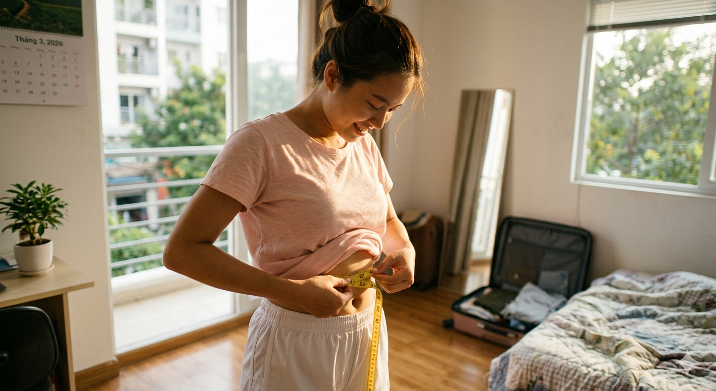 Vòng bụng bao nhiêu cm thì bắt đầu cần giảm cân? - Ảnh 1.