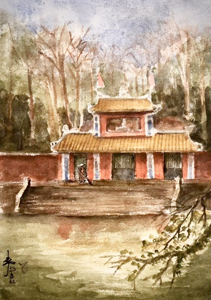 Ng&ocirc;i ch&ugrave;a c&oacute; bức tranh trần khổng lồ - Ảnh 7.