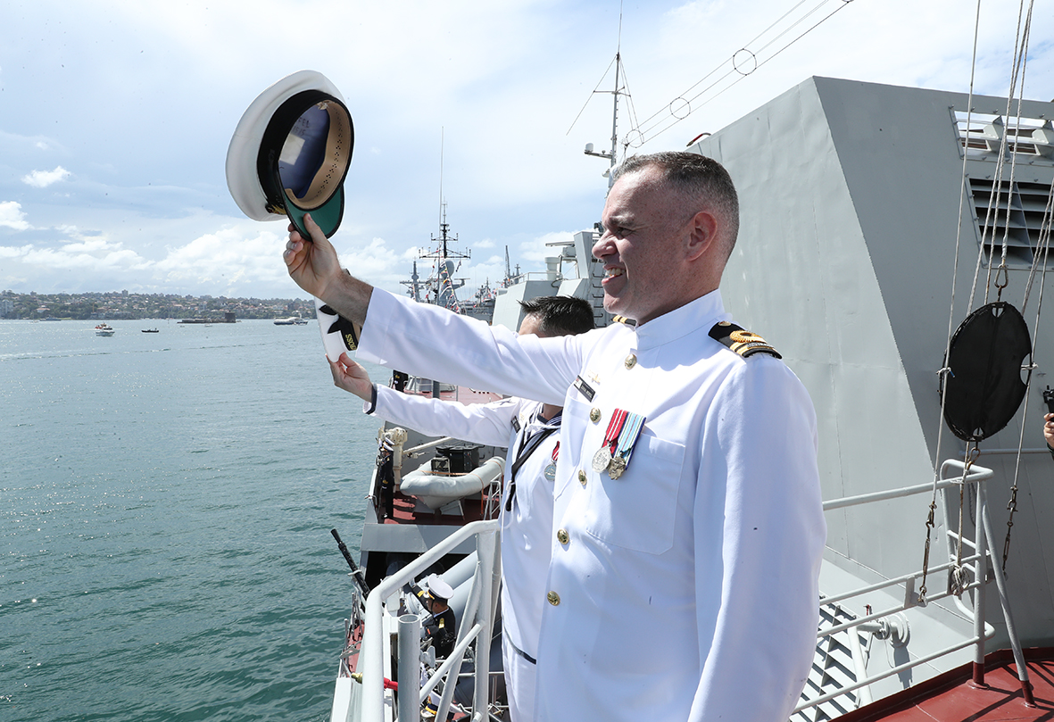 H&igrave;nh ảnh t&agrave;u hộ vệ t&ecirc;n lửa 016-Quang Trung trong lễ duyệt binh t&agrave;u Hải qu&acirc;n quốc tế- Ảnh 7.