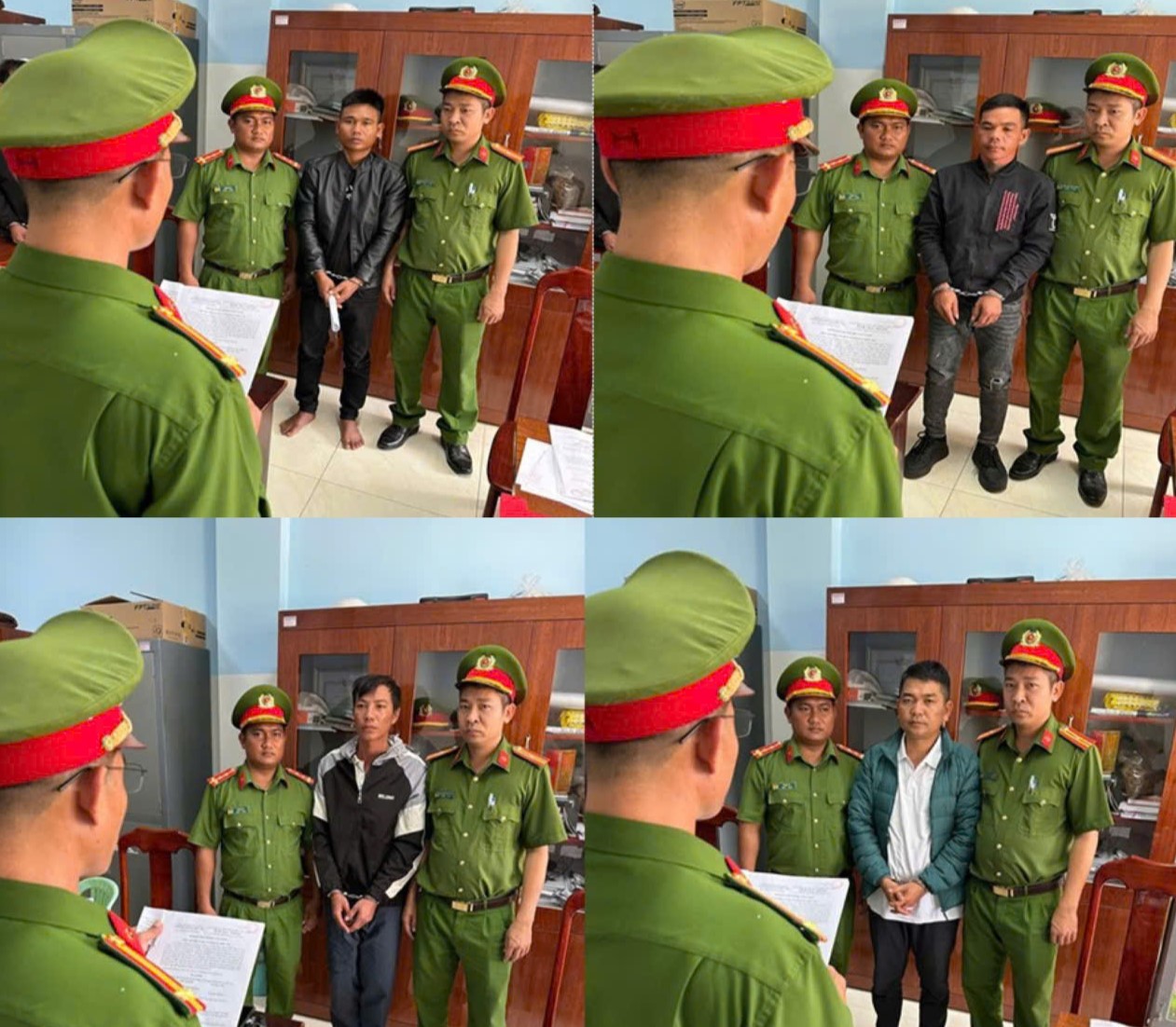 Đánh nhau sau va chạm giao thông, 4 người ở Lâm Đồng bị bắt giam - Ảnh 1.