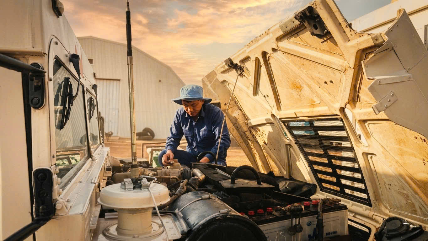 Lính mũ nồi xanh 'ăn cơm bụi đỏ', làm việc xuyên tuần giữa chảo lửa 50 độ - Ảnh 4.