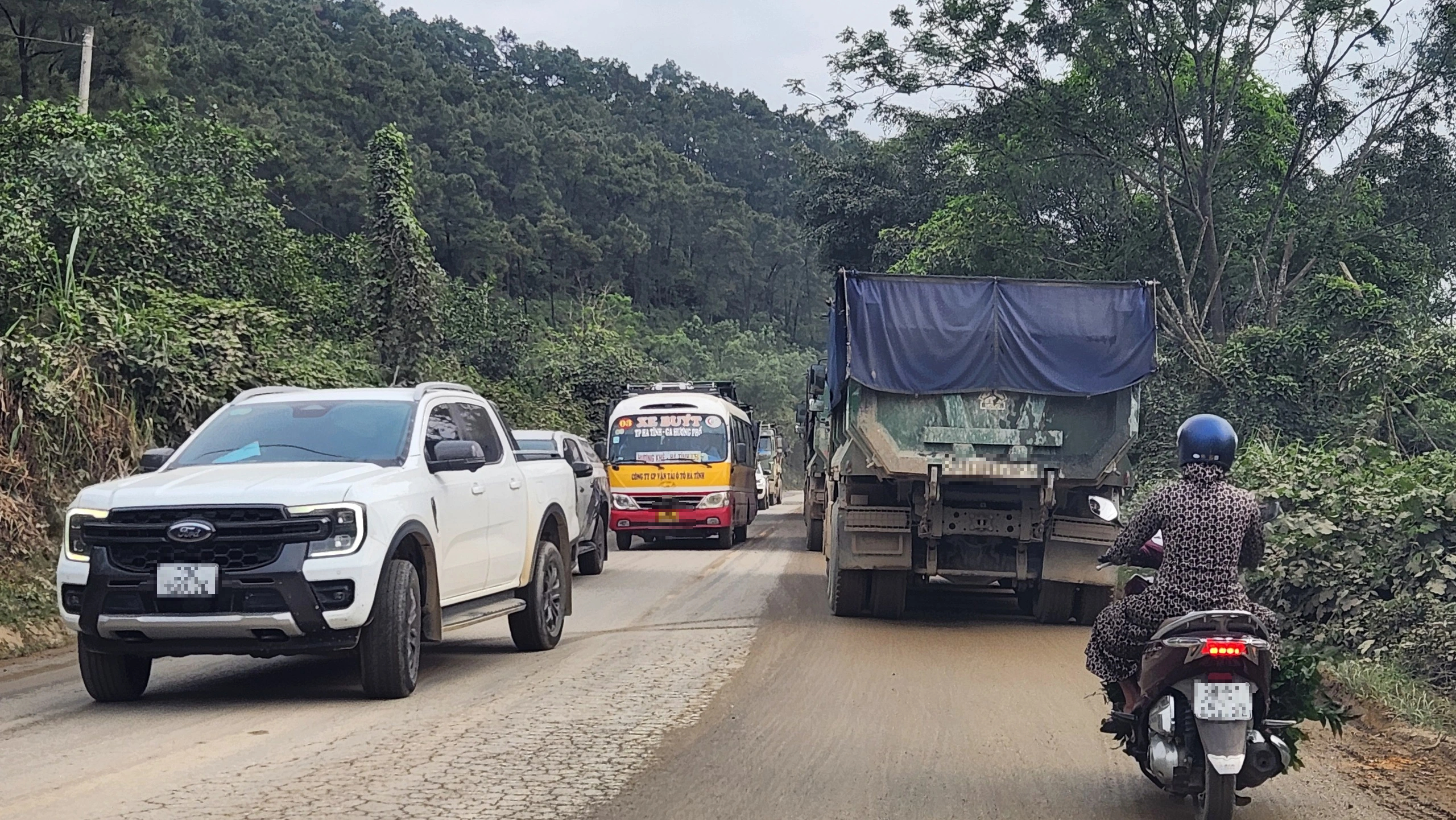 H&agrave;ng loạt 'bẫy' ổ voi, ổ g&agrave; tr&ecirc;n quốc lộ 15 qua H&agrave; Tĩnh- Ảnh 8.