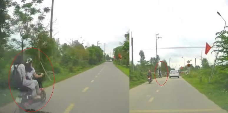 Xác minh 2 nữ sinh Hà Tĩnh liều lĩnh vượt gác chắn trước đầu tàu hỏa- Ảnh 1.