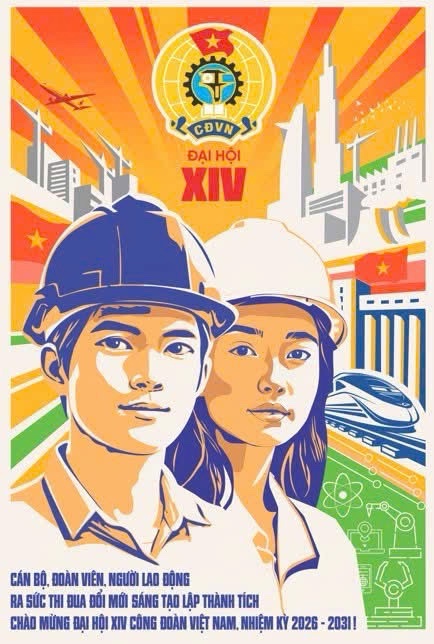 C&ocirc;ng bố logo Đại hội XIV C&ocirc;ng đo&agrave;n Việt Nam- Ảnh 4.