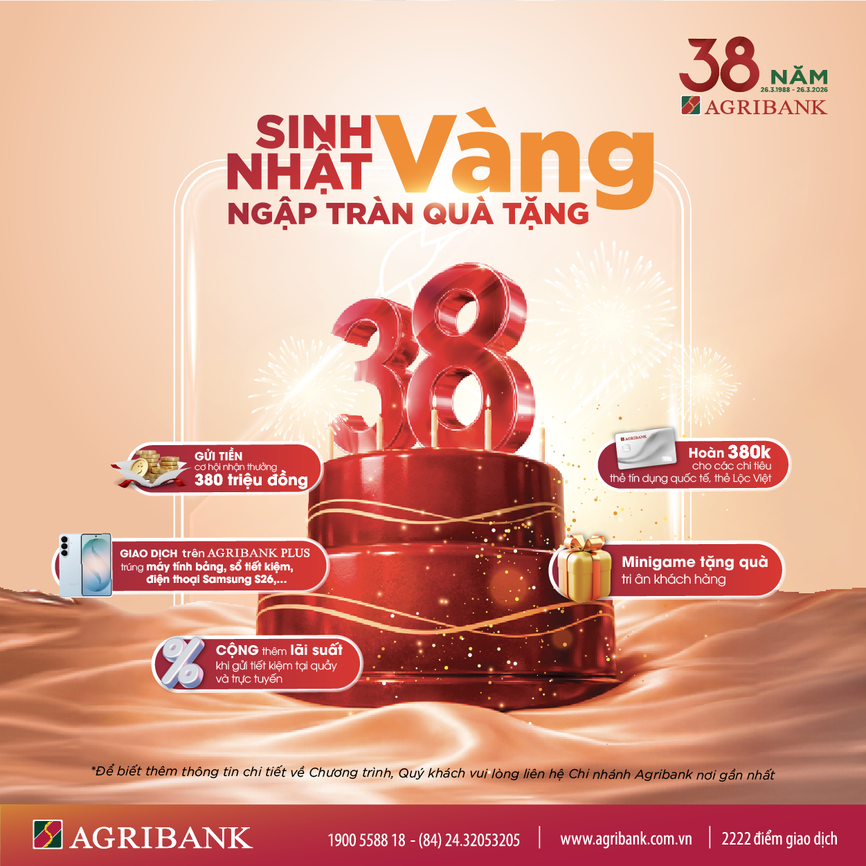 Agribank tri ân khách hàng với chuỗi ưu đãi ‘khủng’ nhân dịp 38 năm thành lập - Ảnh 3.