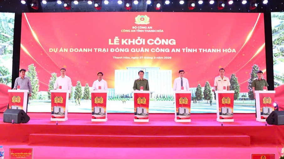Công an Thanh Hóa khởi công doanh trại đóng quân rộng hơn 32 ha- Ảnh 2. Công an Thanh Hóa khởi công doanh trại đóng quân rộng hơn 32 ha- Ảnh 2.
