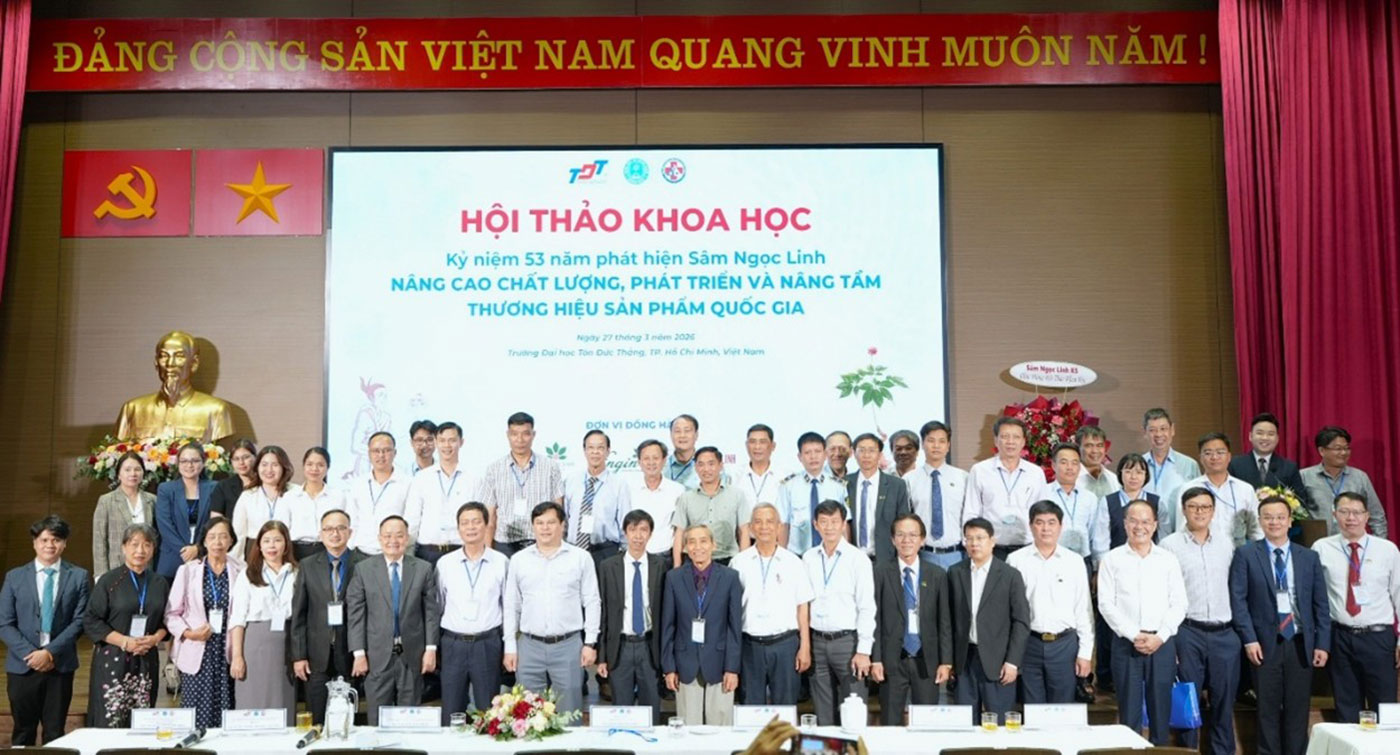 TDTU hợp tác nghiên cứu, phát triển Sâm Ngọc Linh với tỉnh Quảng Ngãi - Ảnh 1.