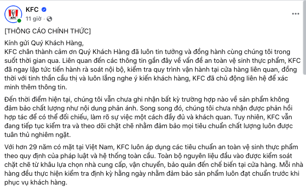 Bị tố bán gà mốc, quản lý cãi tay đôi với khách: KFC nói gì? - Ảnh 2.