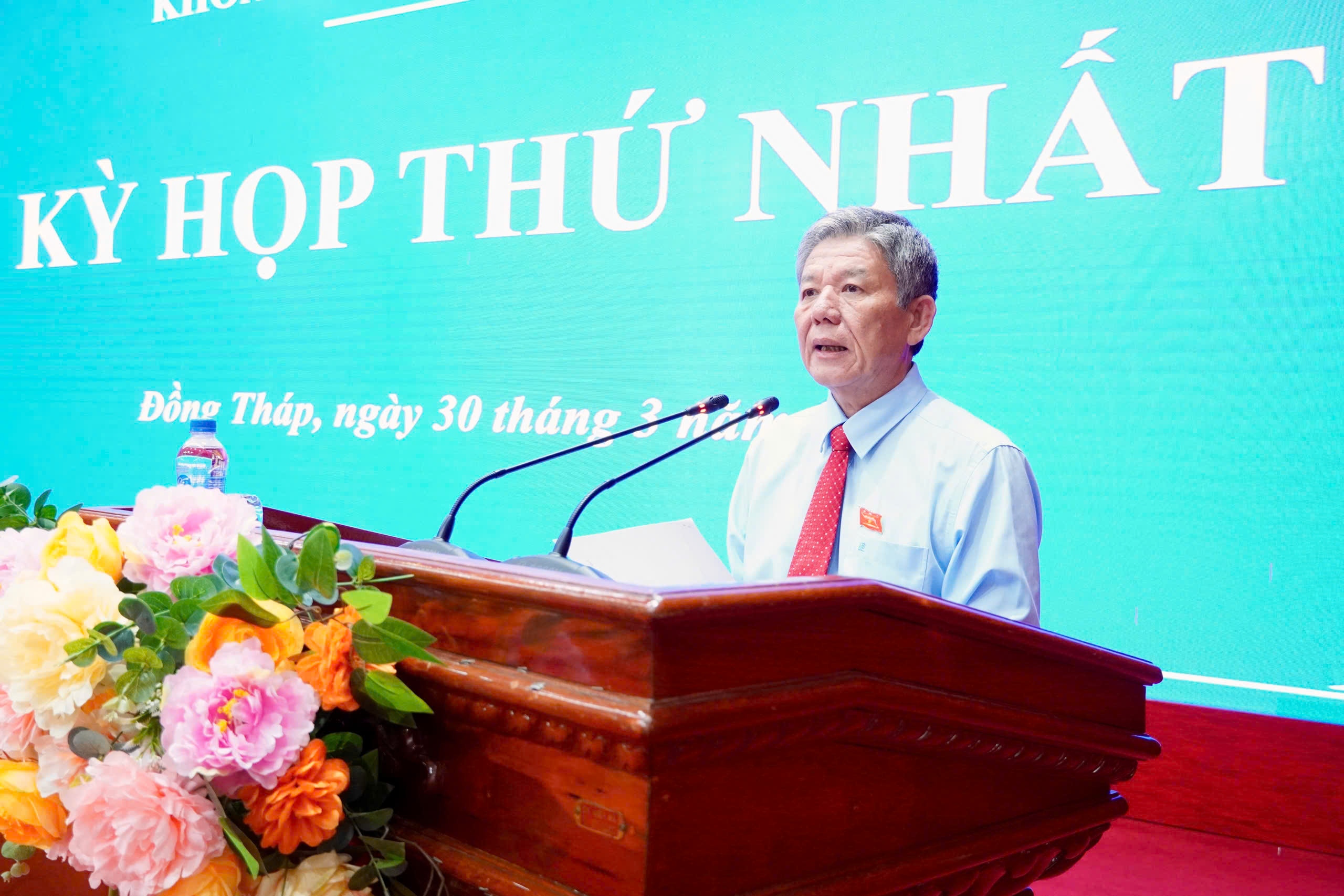 Ông Ngô Chí Cường được bầu làm Chủ tịch HĐND tỉnh Đồng Tháp- Ảnh 1.