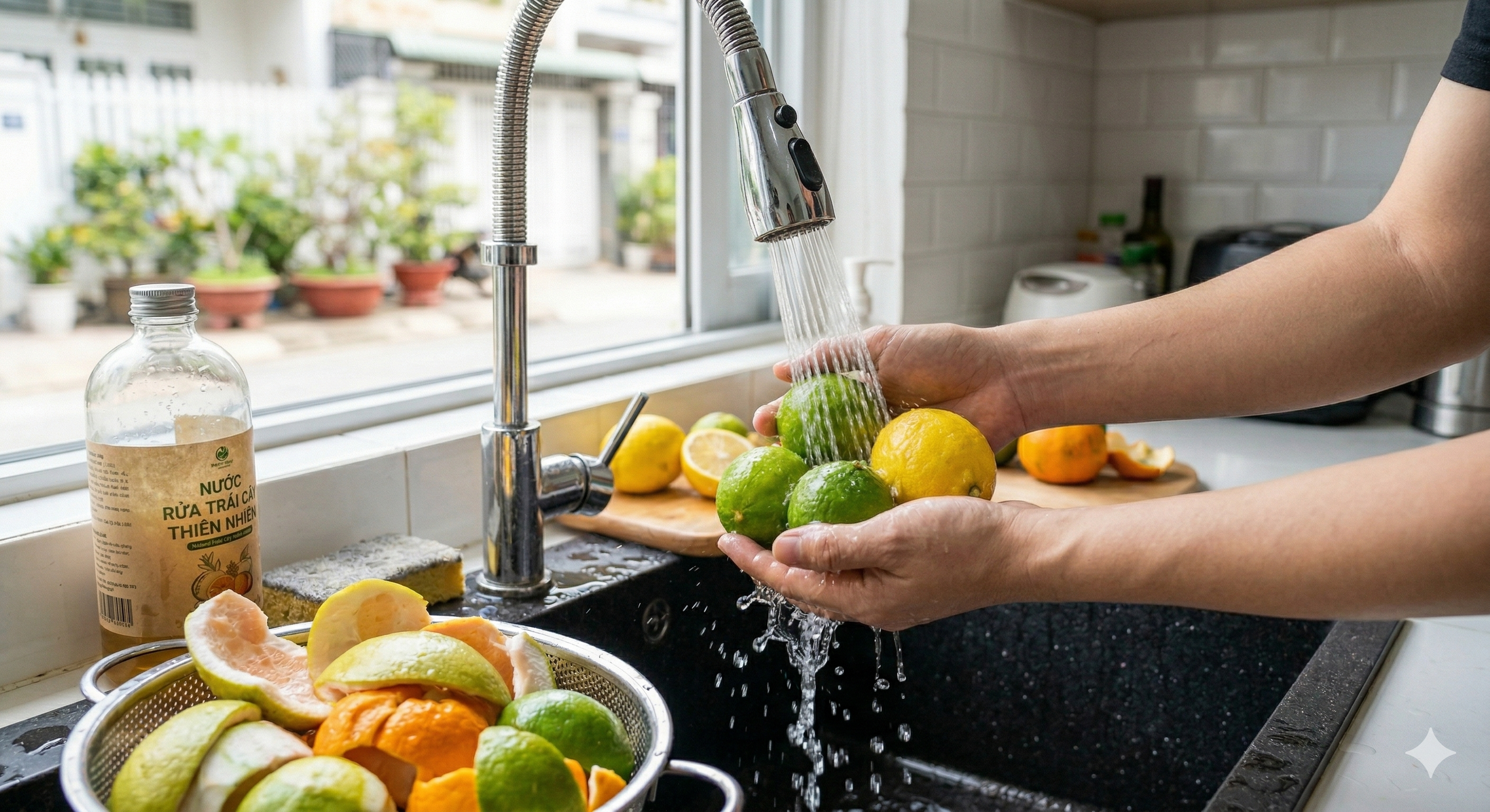 Vỏ chanh, trái cây rửa sao mới sạch?- Ảnh 1.