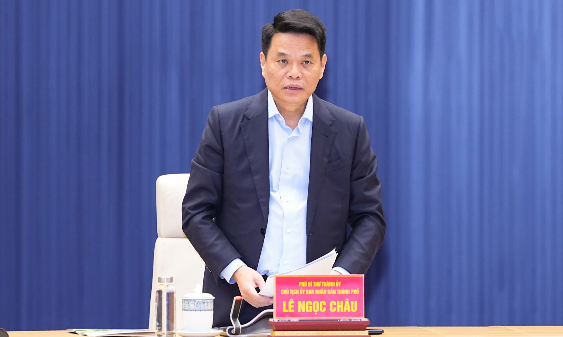 Chủ tịch Hải Ph&ograve;ng: "Đặt lợi &iacute;ch nh&acirc;n d&acirc;n l&ecirc;n tr&ecirc;n hết"  - Ảnh 1.