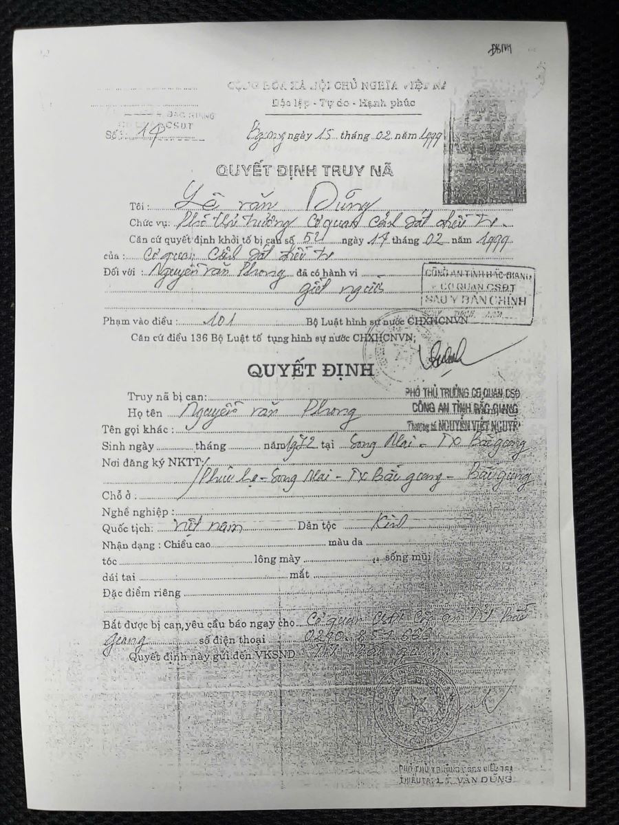 Ra đầu thú sau 27 năm trốn truy nã tội giết người- Ảnh 2. Ra đầu thú sau 27 năm trốn truy nã tội giết người- Ảnh 2.