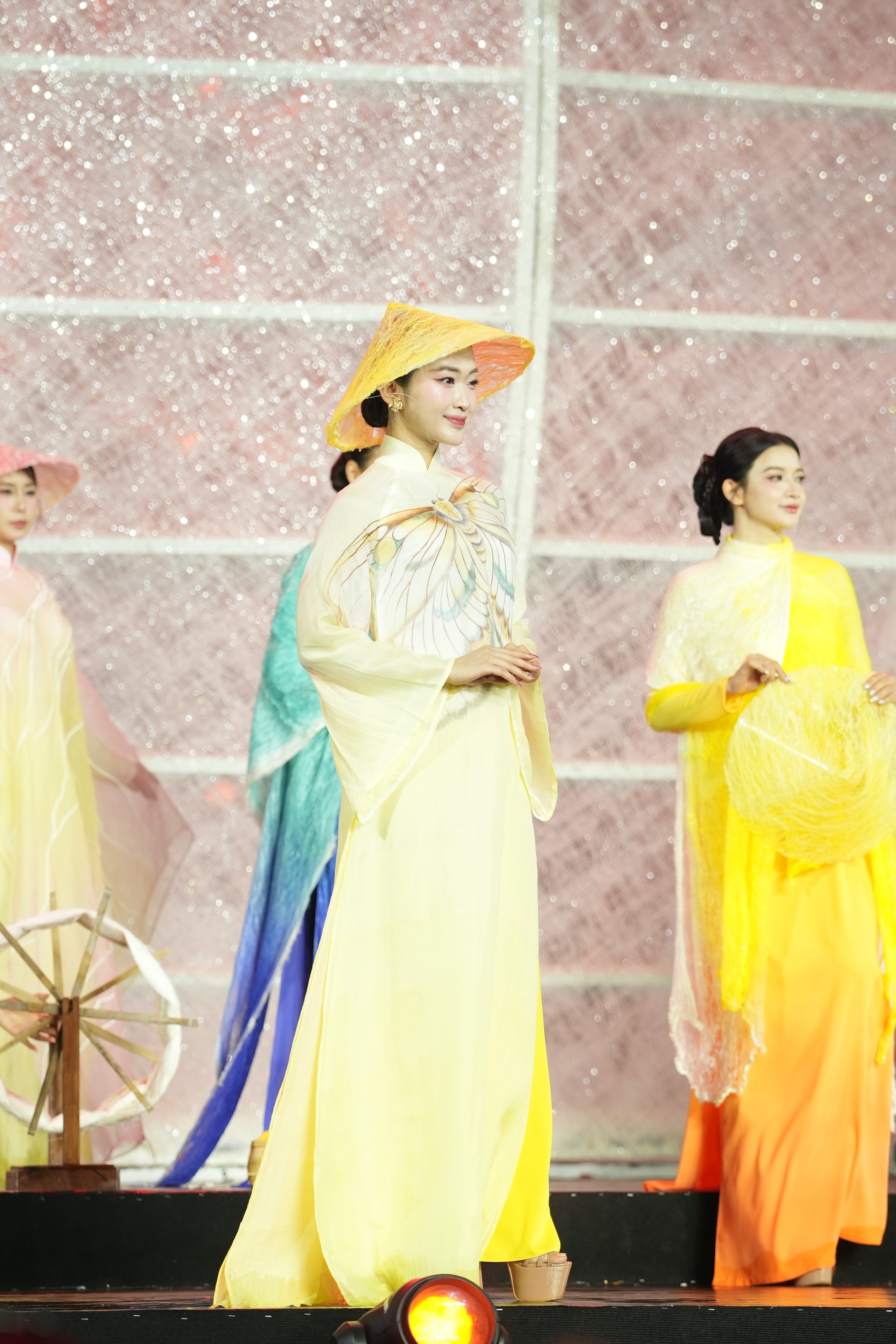 Mỹ nh&acirc;n Việt v&agrave; quốc tế khoe sắc, kể chuyện thời trang bền vững bằng &aacute;o d&agrave;i- Ảnh 5.