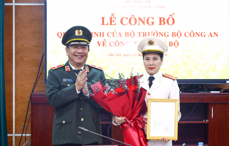 Đại tá Nguyễn Thị Thu Hằng được bổ nhiệm Phó cục trưởng cục X04- Ảnh 1.