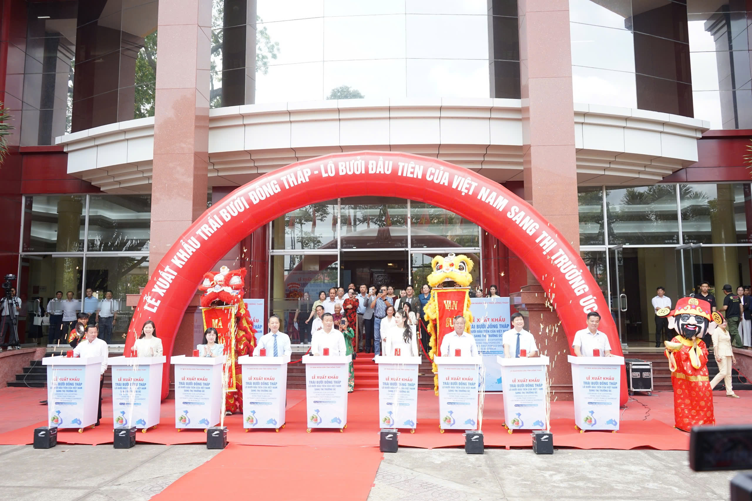 Đồng Tháp xuất khẩu lô bưởi đầu tiên sang Úc- Ảnh 1.