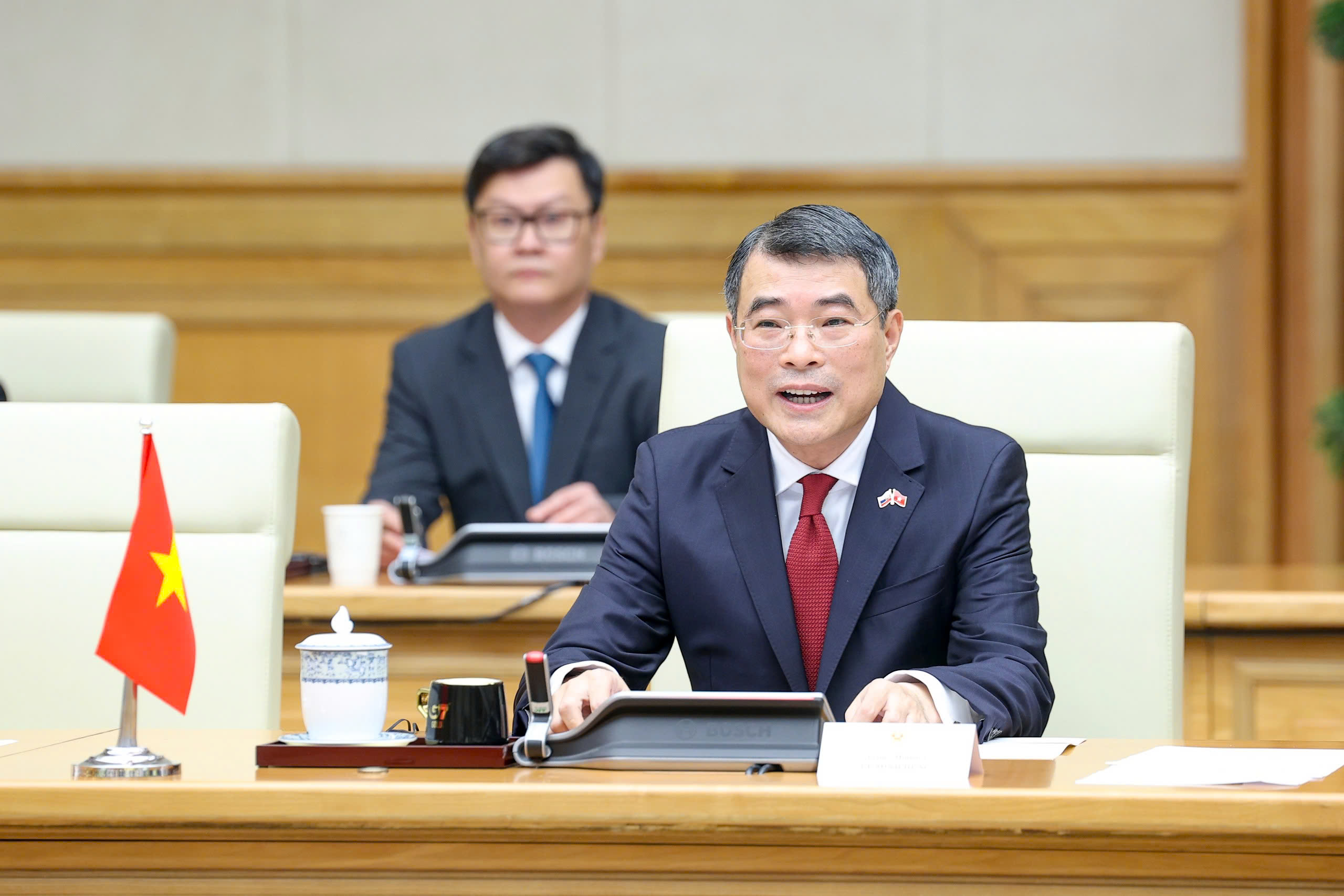 Thủ tướng L&ecirc; Minh Hưng chủ tr&igrave; lễ đ&oacute;n Thủ tướng Slovakia thăm ch&iacute;nh thức Việt Nam  - Ảnh 7.