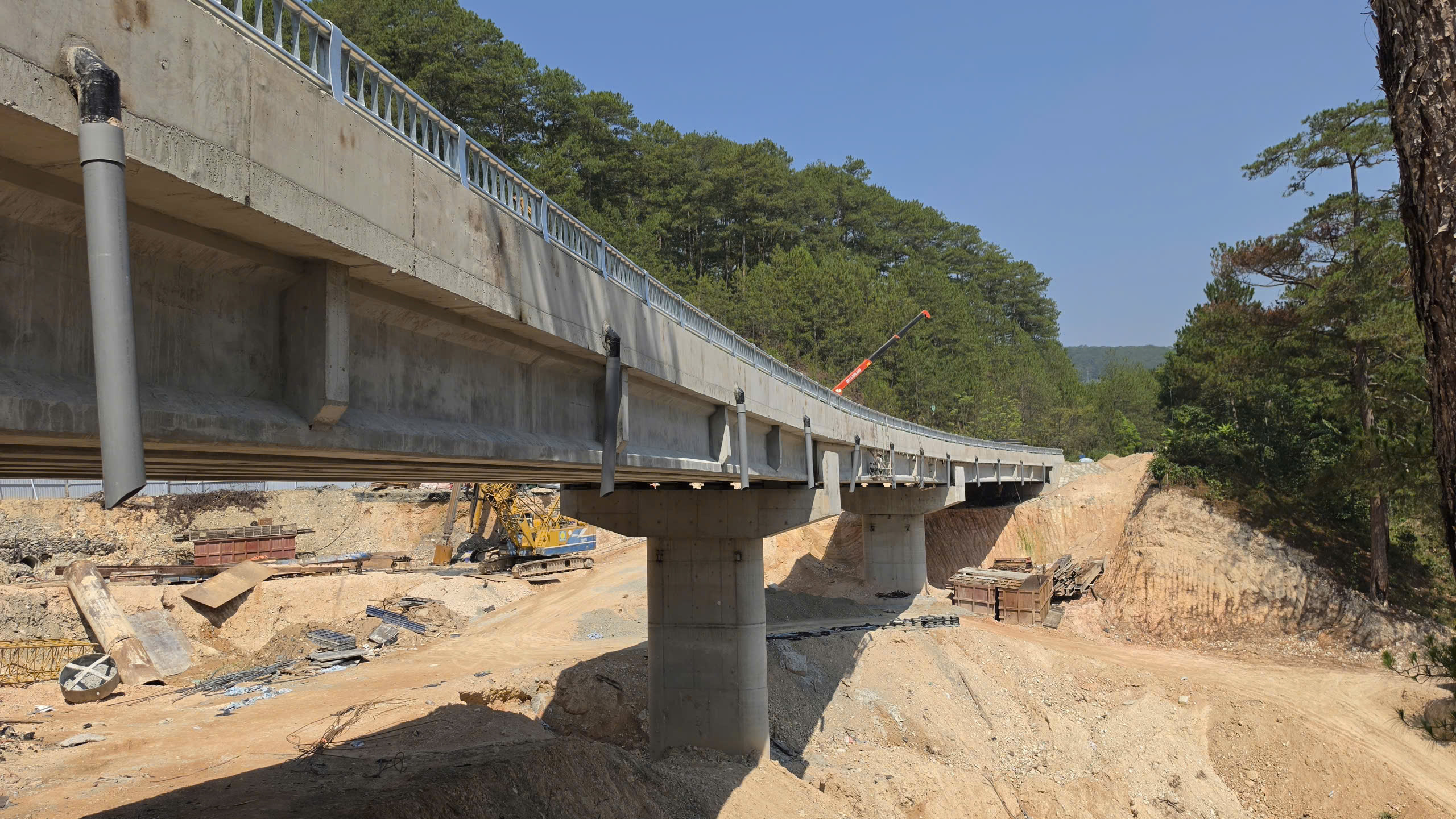 Cầu cạn đèo Mimosa Đà Lạt trước ngày thông xe - Ảnh 4.