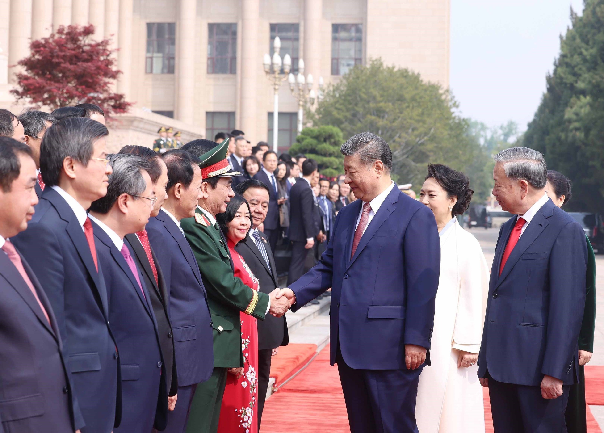 Lễ đ&oacute;n Tổng B&iacute; thư, Chủ tịch nước T&ocirc; L&acirc;m thăm cấp nh&agrave; nước Trung Quốc - Ảnh 7.