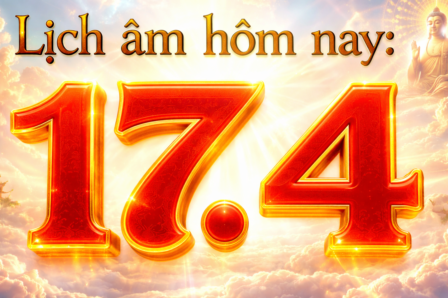 Lịch âm hôm nay mùng 1 tháng 3: Ngày 17.4 là ngày gì?