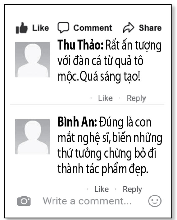 Họa sĩ 'vẽ' bằng quả kh&ocirc;, vỏ ốc, c&agrave;nh c&acirc;y - Ảnh 4.