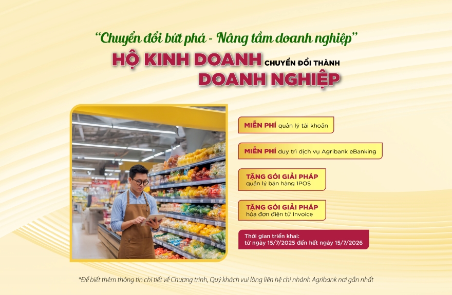 Agribank đồng hành cùng hộ kinh doanh: Chuyển đổi doanh nghiệp - kê khai thuế dễ dàng - Ảnh 2.