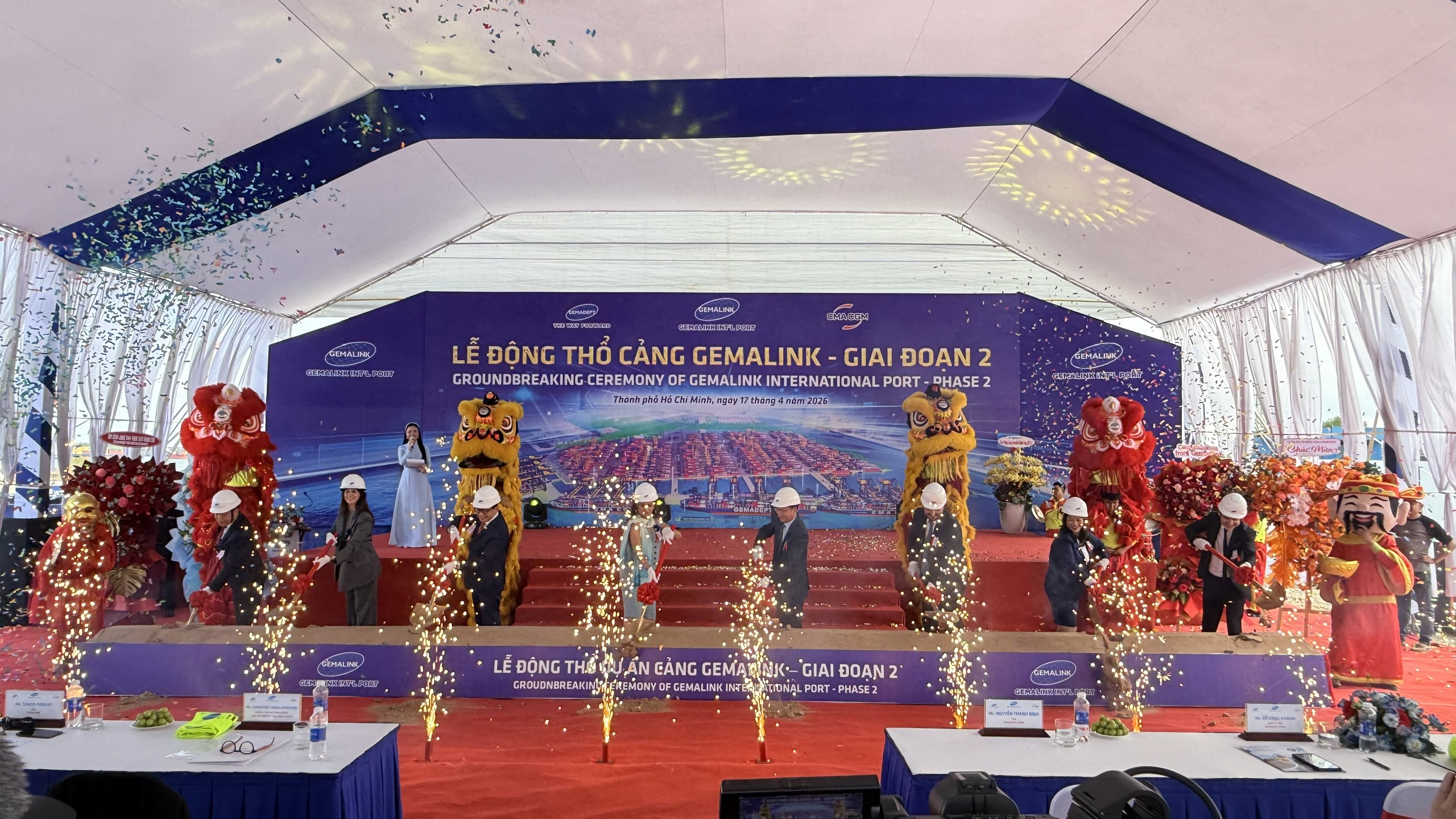 TP.HCM: Động thổ giai đoạn 2 cảng nước sâu Gemalink tiếp nhận cỡ tàu 250.000DWT   - Ảnh 1.