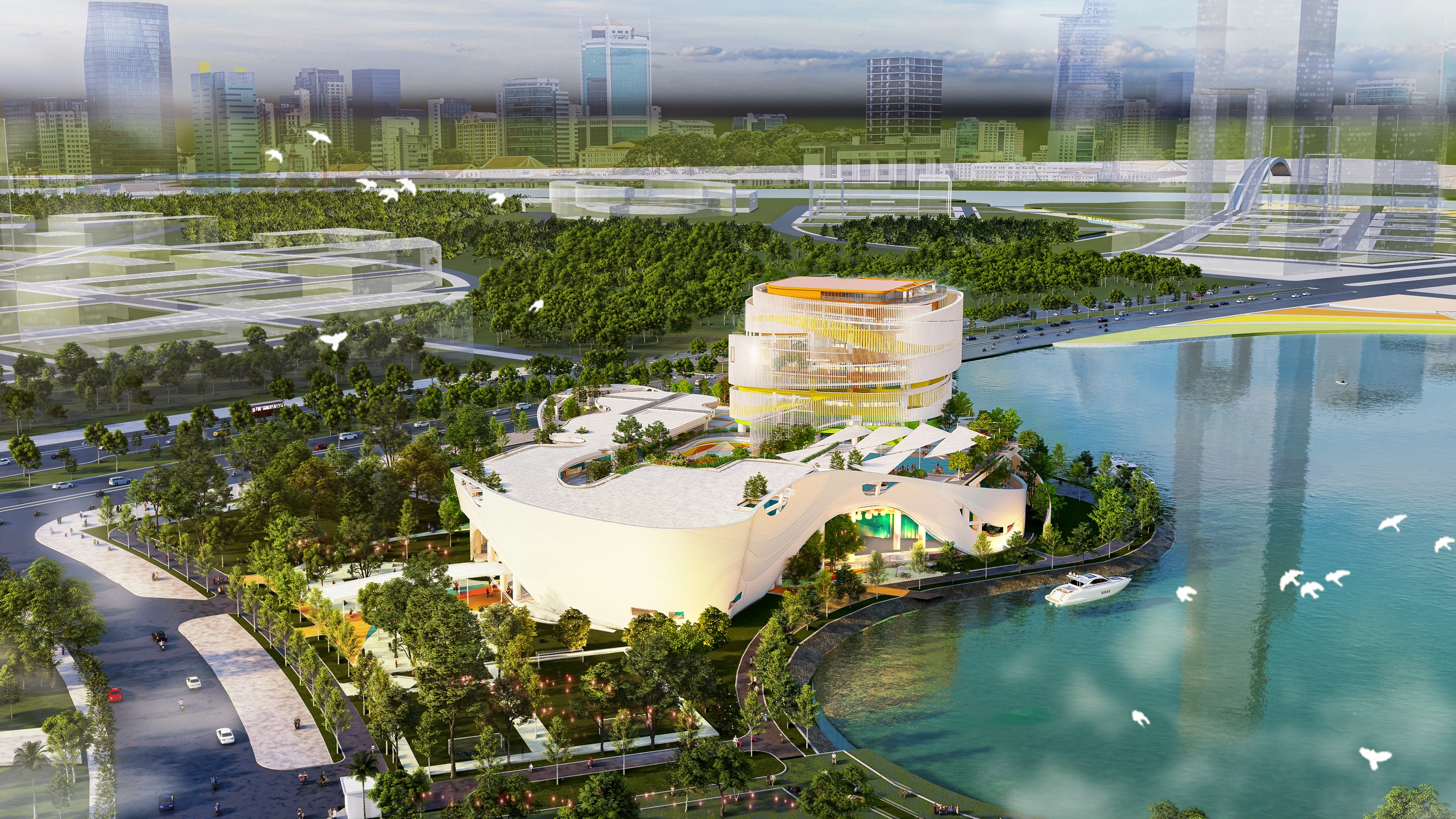  - Ảnh 2.Phối cảnh dự án Cung thiếu nhi TP.HCM ở Khu đô thị mới Thủ Thiêm