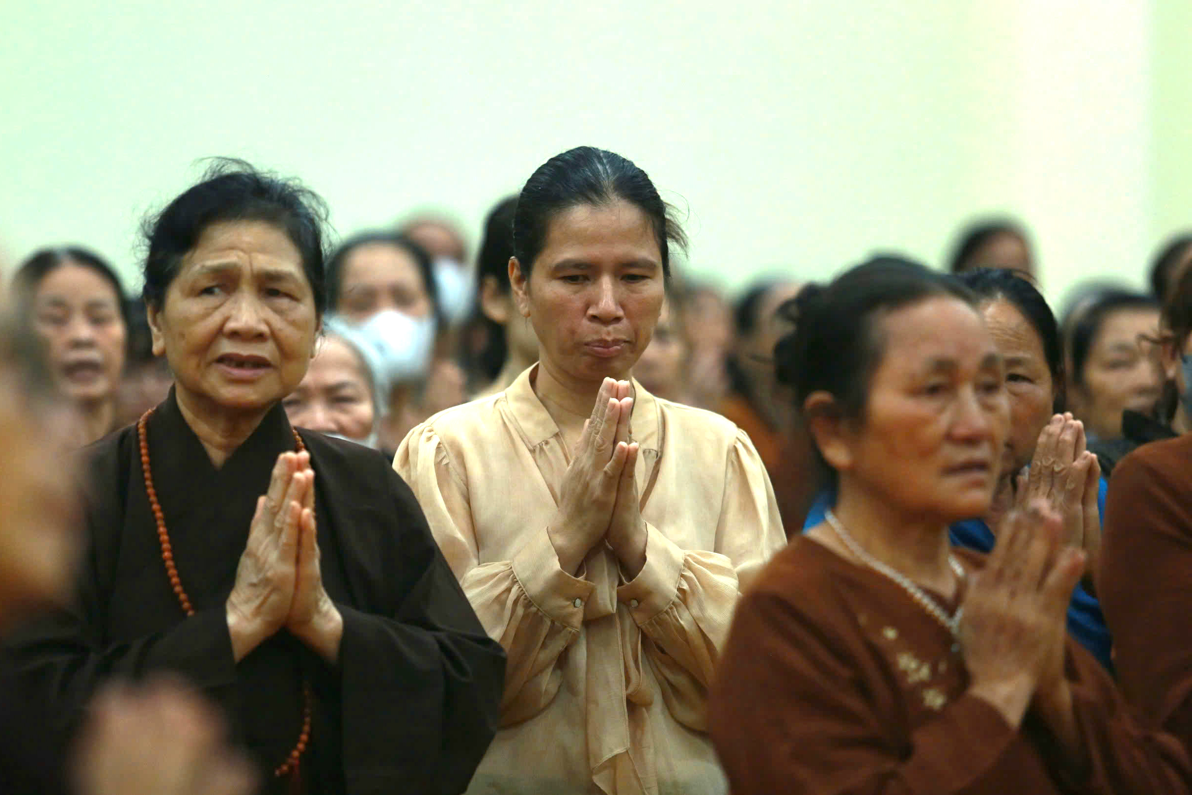 Trang nghi&ecirc;m lễ nhập kim quan Trưởng l&atilde;o h&ograve;a thượng Th&iacute;ch Thanh Dục tại ch&ugrave;a Th&aacute;nh Long- Ảnh 10.