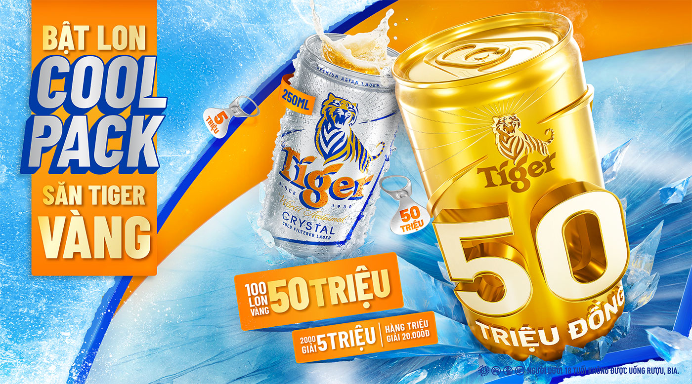 Tiger Beer chào hè 2026 với hàng triệu giải thưởng ‘Bật lon Coolpack - Săn Tiger vàng’ - Ảnh 1.