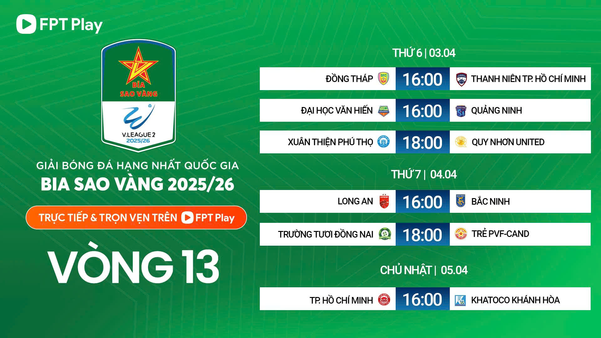 Trận Đấu Nảy Mùi: Trường Tươi Đồng Nai vs Trẻ PVF-CAND - Tâm Điểm Vòng 13