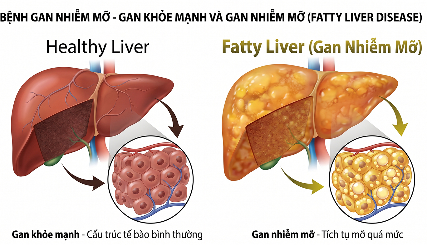 Gan nhiễm mỡ hay máu nhiễm mỡ nguy hiểm hơn? - Ảnh 1.