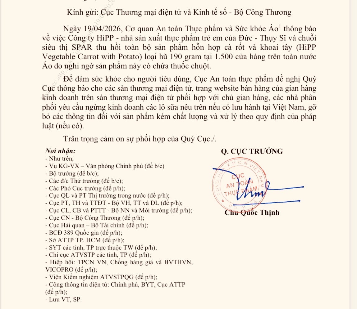 Nghi vấn hũ ăn dặm HiPP chứa thuốc chuột - Ảnh 1.