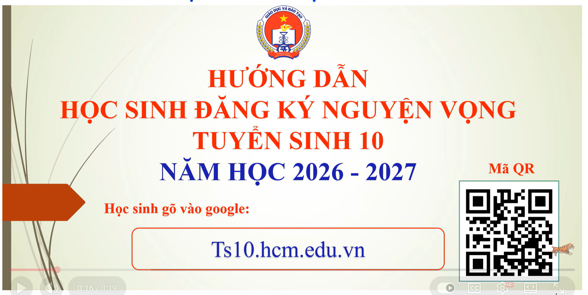 Clip hướng dẫn đăng ký nguyện vọng lớp 10 của Sở GD-ĐT TP.HCM - Ảnh 1.