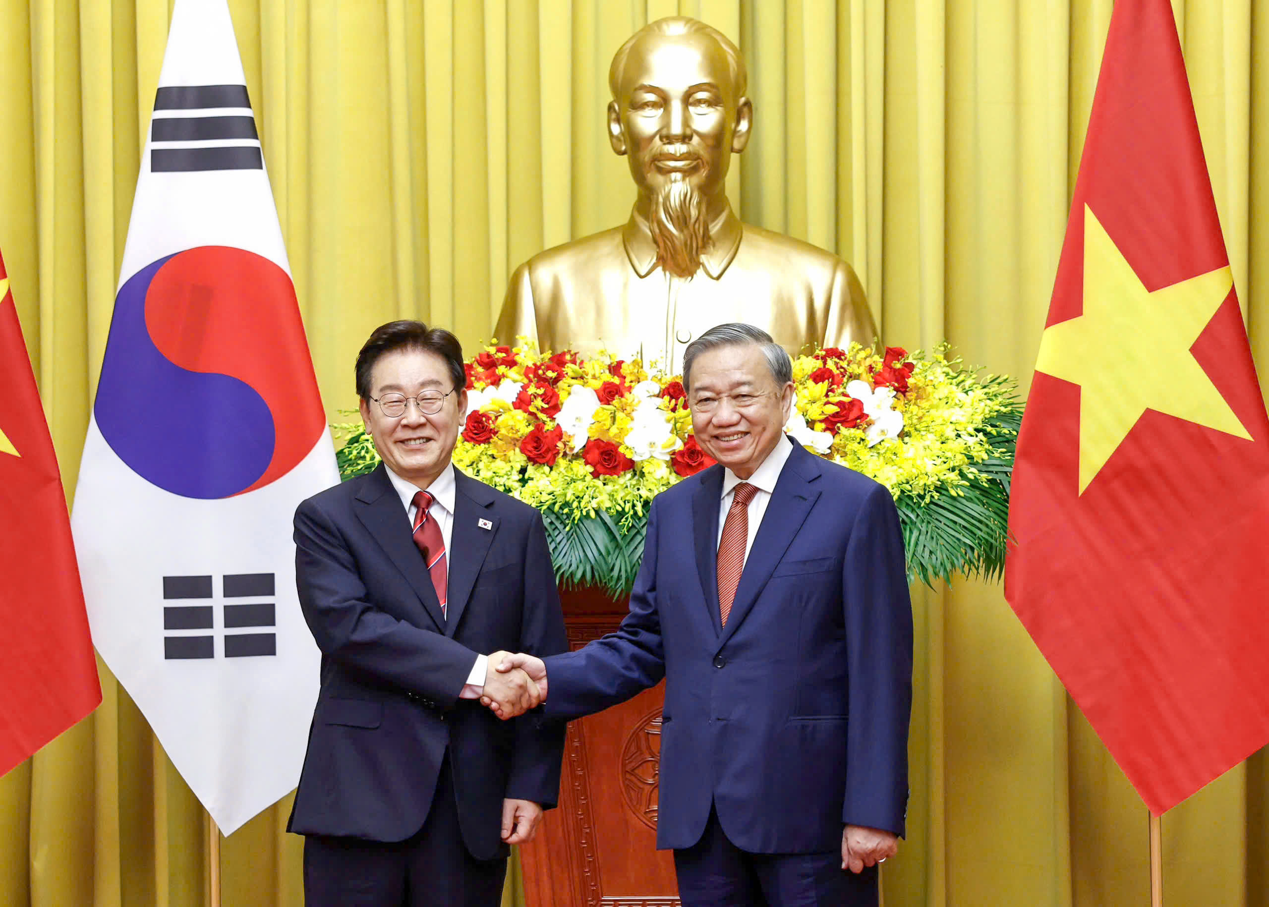 Tổng B&iacute; thư, Chủ tịch nước T&ocirc; L&acirc;m chủ tr&igrave; lễ đ&oacute;n Tổng thống H&agrave;n Quốc- Ảnh 6.