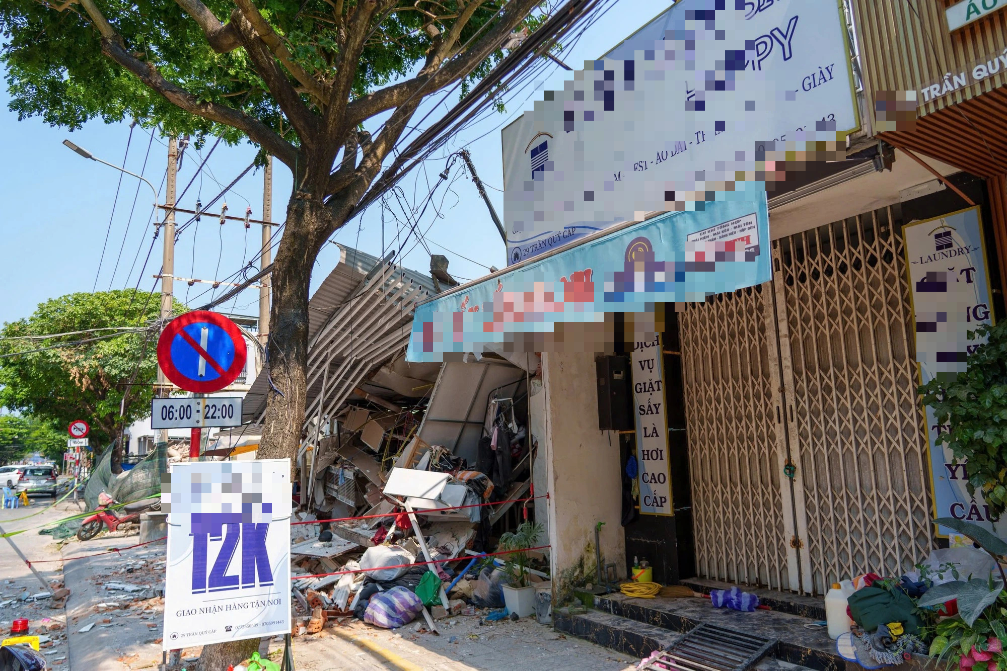 Tháo dỡ công trình làm sập nhà dân ở Đà Nẵng: Công an vào cuộc điều tra- Ảnh 2.