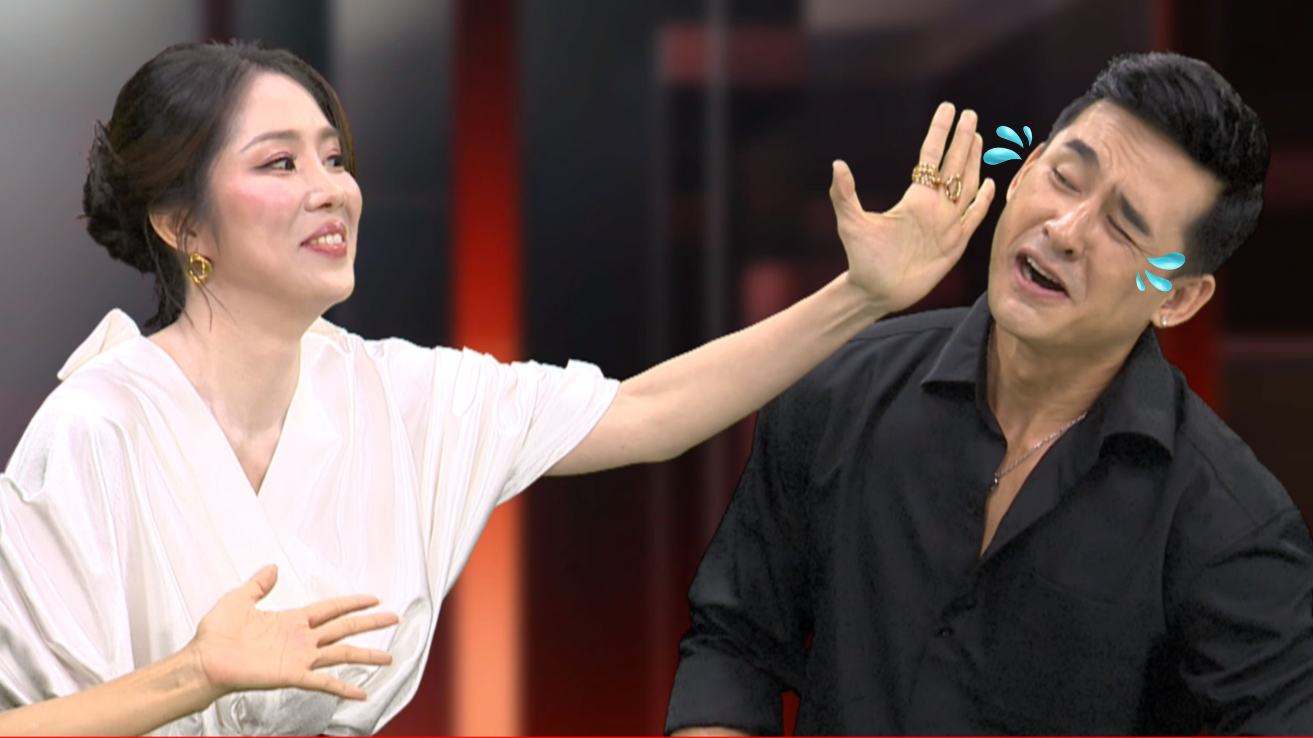 Được 'mẹ chồng' Ho&agrave;i An cổ vũ, L&ecirc; Phương t&aacute;t Lương Thế Th&agrave;nh ng&atilde; ghế- Ảnh 1.