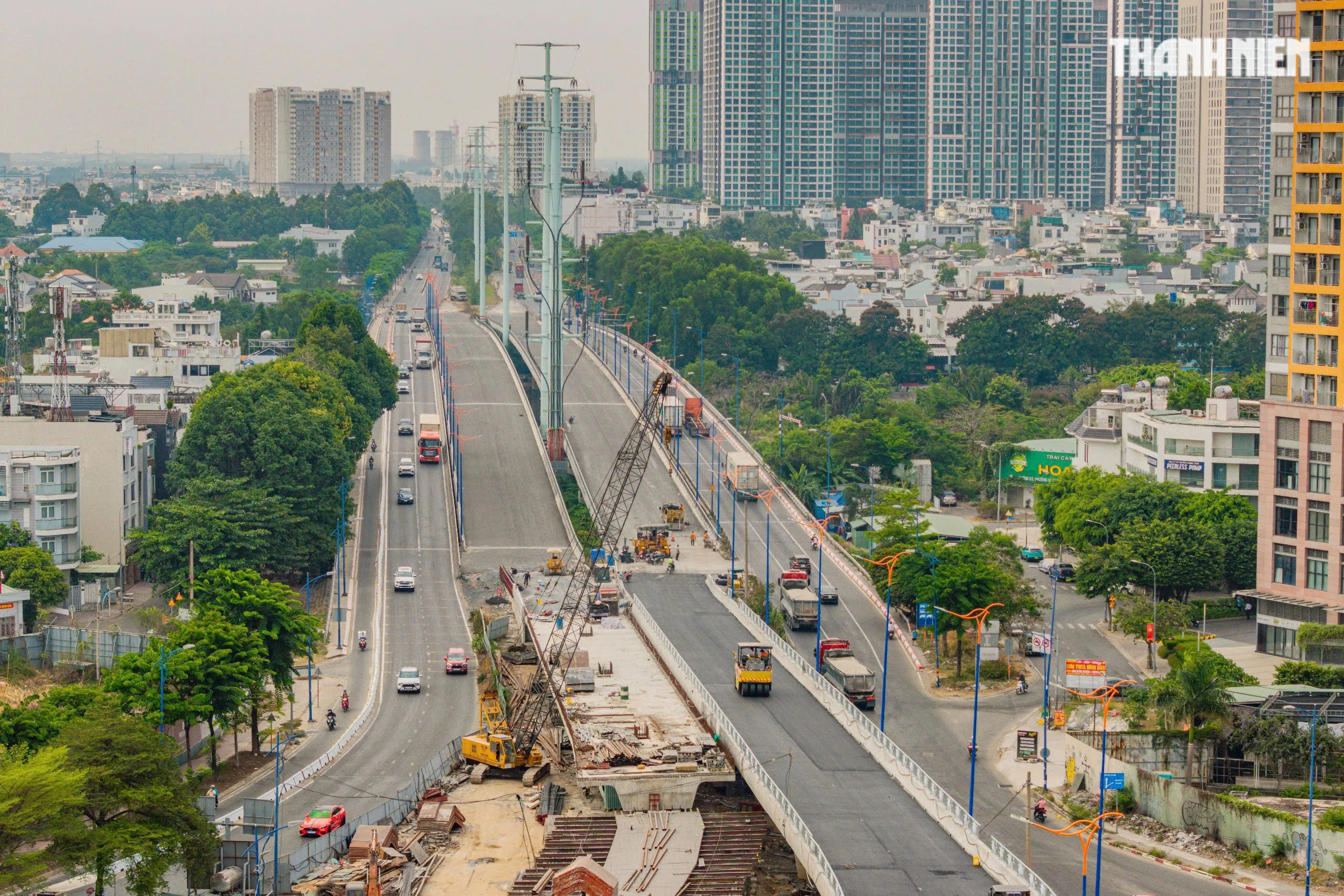 Cầu vượt n&uacute;t giao An Ph&uacute; hiện đại nhất TP.HCM th&ocirc;ng xe dịp 30.4- Ảnh 6.