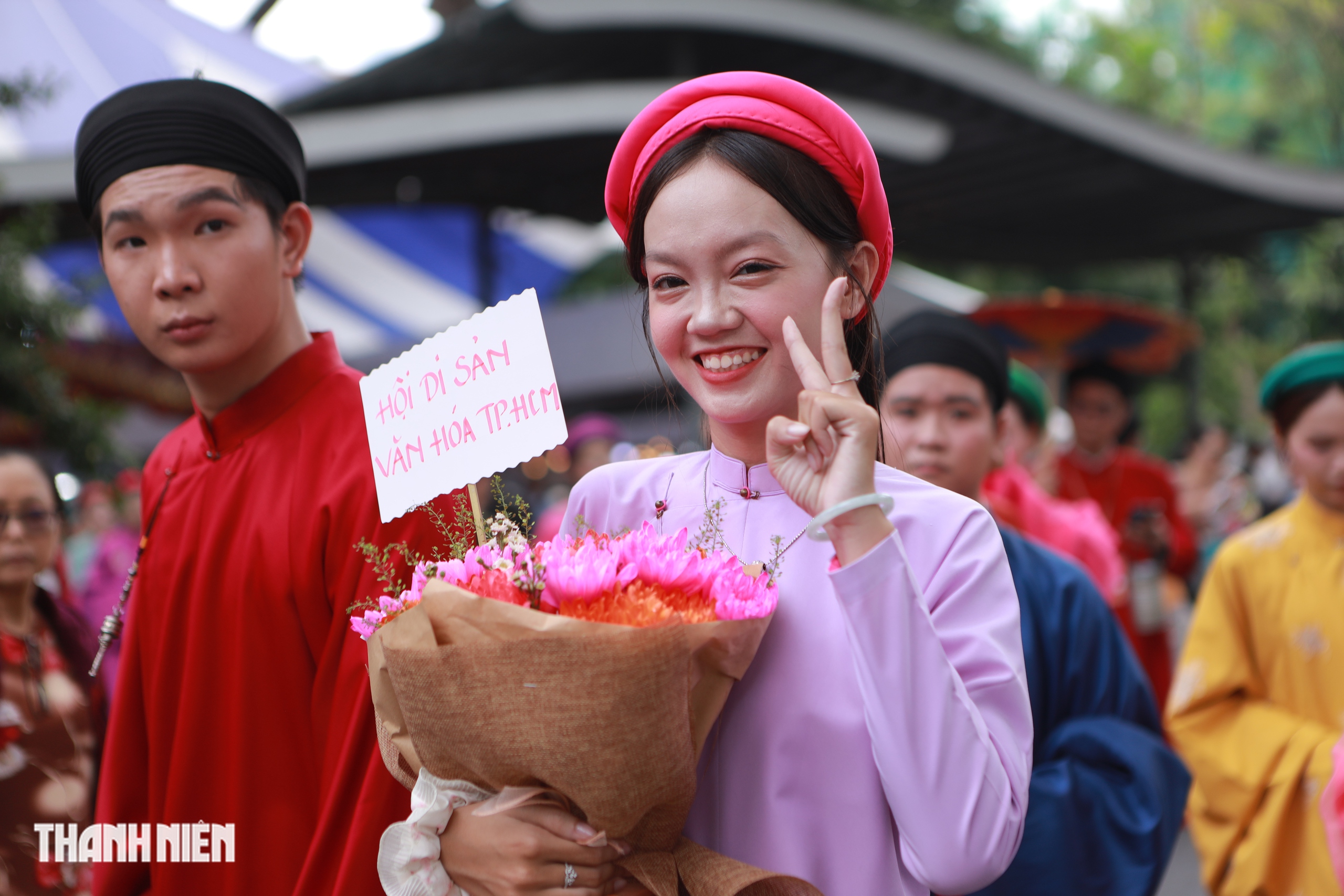 Giỗ tổ H&ugrave;ng Vương: 600 người diễu h&agrave;nh Việt phục trong Thảo Cầm Vi&ecirc;n S&agrave;i G&ograve;n - Ảnh 7.