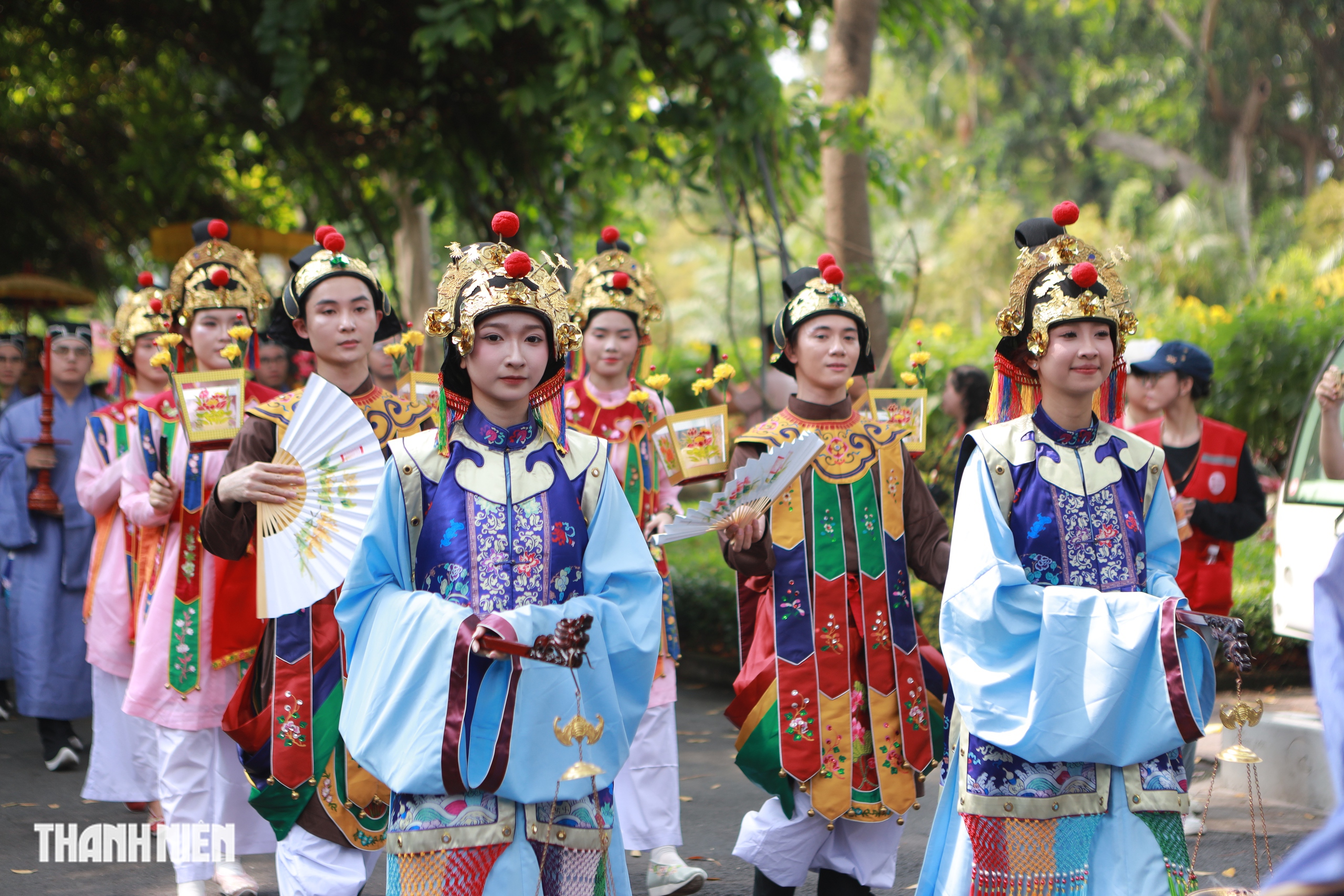 Giỗ tổ H&ugrave;ng Vương: 600 người diễu h&agrave;nh Việt phục trong Thảo Cầm Vi&ecirc;n S&agrave;i G&ograve;n - Ảnh 3.