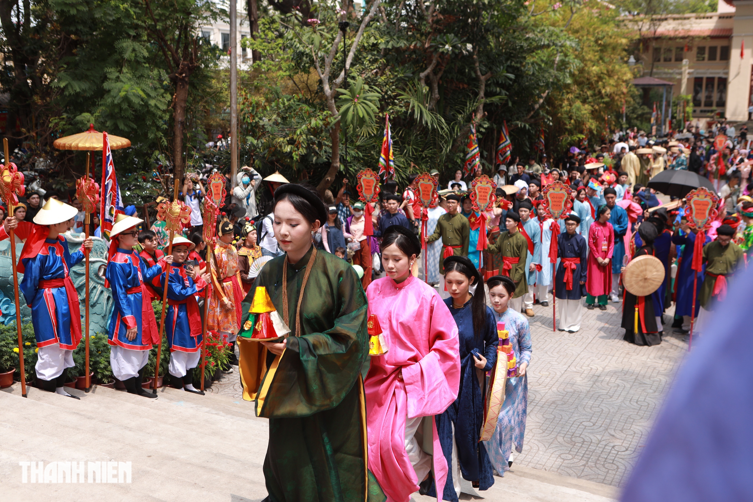 Giỗ tổ H&ugrave;ng Vương: 600 người diễu h&agrave;nh Việt phục trong Thảo Cầm Vi&ecirc;n S&agrave;i G&ograve;n - Ảnh 10.