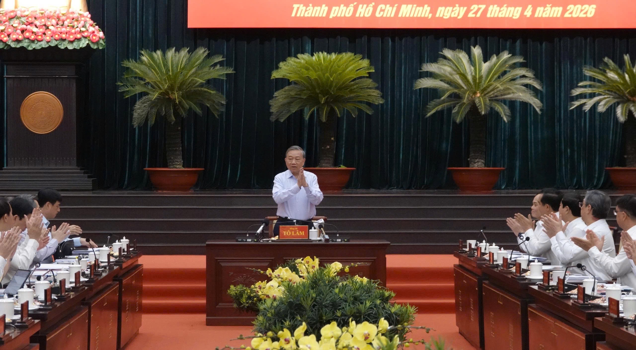 Tổng Bí thư, Chủ tịch nước Tô Lâm làm việc với TP.HCM - Ảnh 1.
