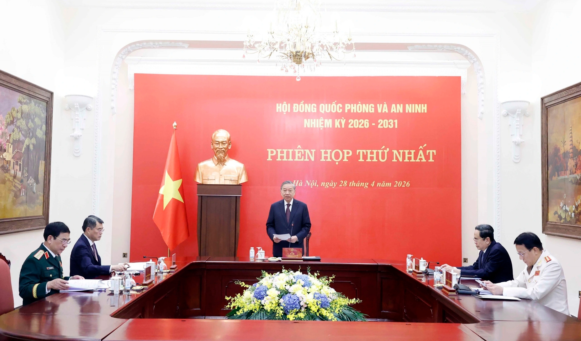 Phi&ecirc;n họp thứ nhất Hội đồng Quốc ph&ograve;ng v&agrave; An ninh nhiệm kỳ 2026 - 2031 - Ảnh 1.