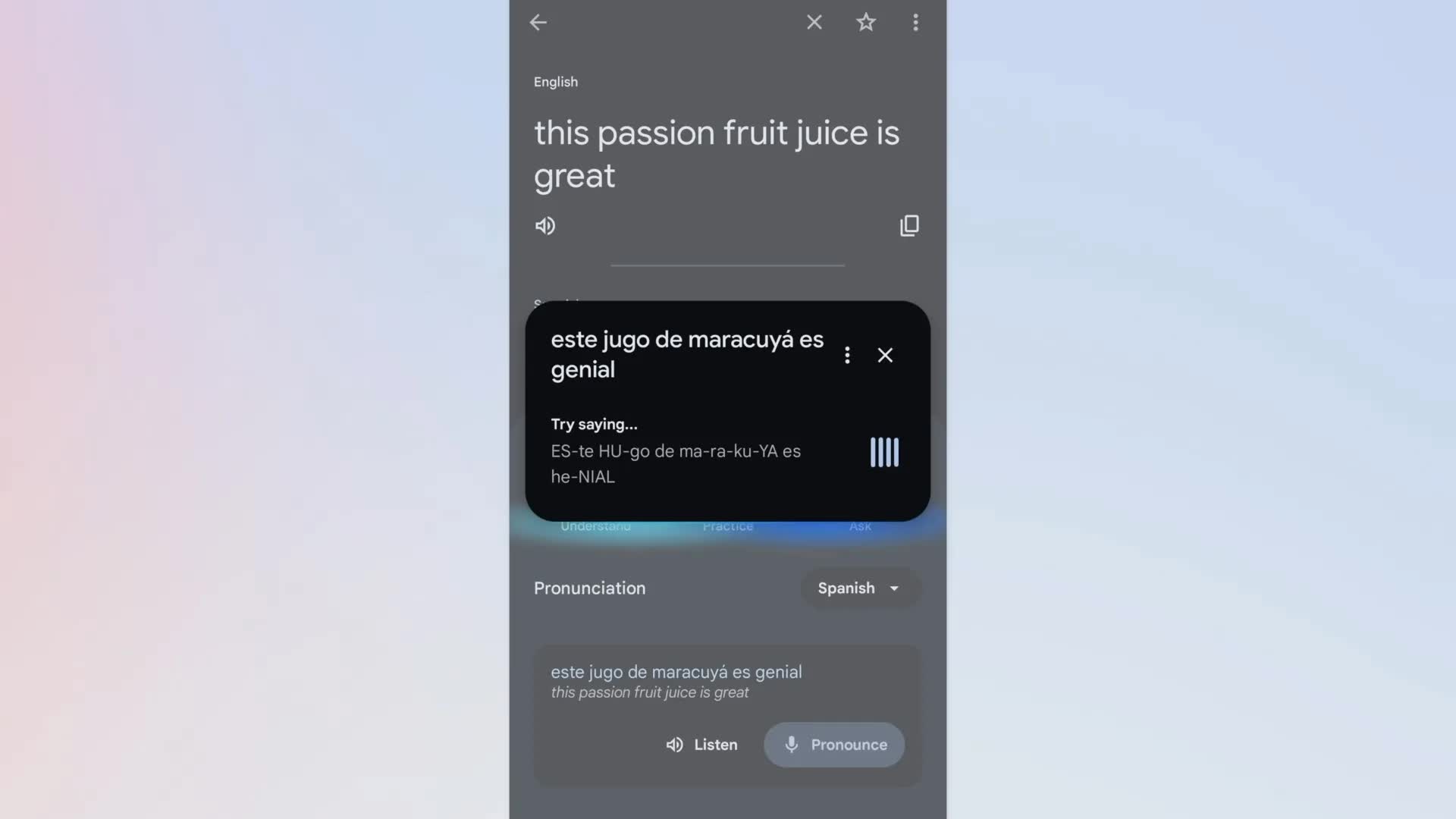 Người dùng đã có thể luyện nói trực tiếp trong Google Translate - Ảnh 1.