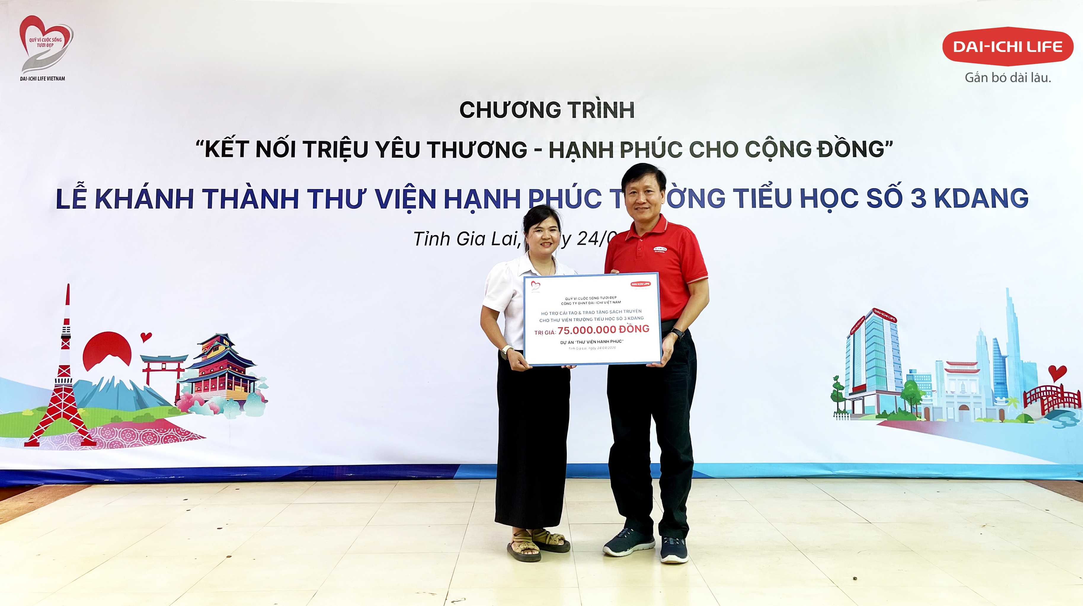 Dai-ichi Life Việt Nam khởi động dự án ‘Thư viện Hạnh phúc’ tại tỉnh Gia Lai- Ảnh 1.